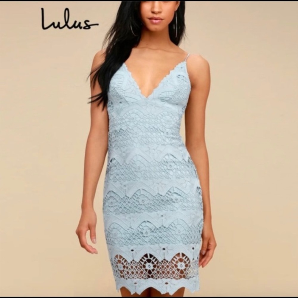 Lulu's Crochet Lace 'Stay Away' Dress M